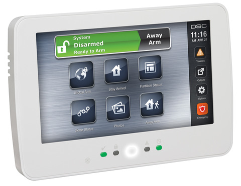 7 inch TouchScreen Alarm Keypad with Prox Support HS2TCHP